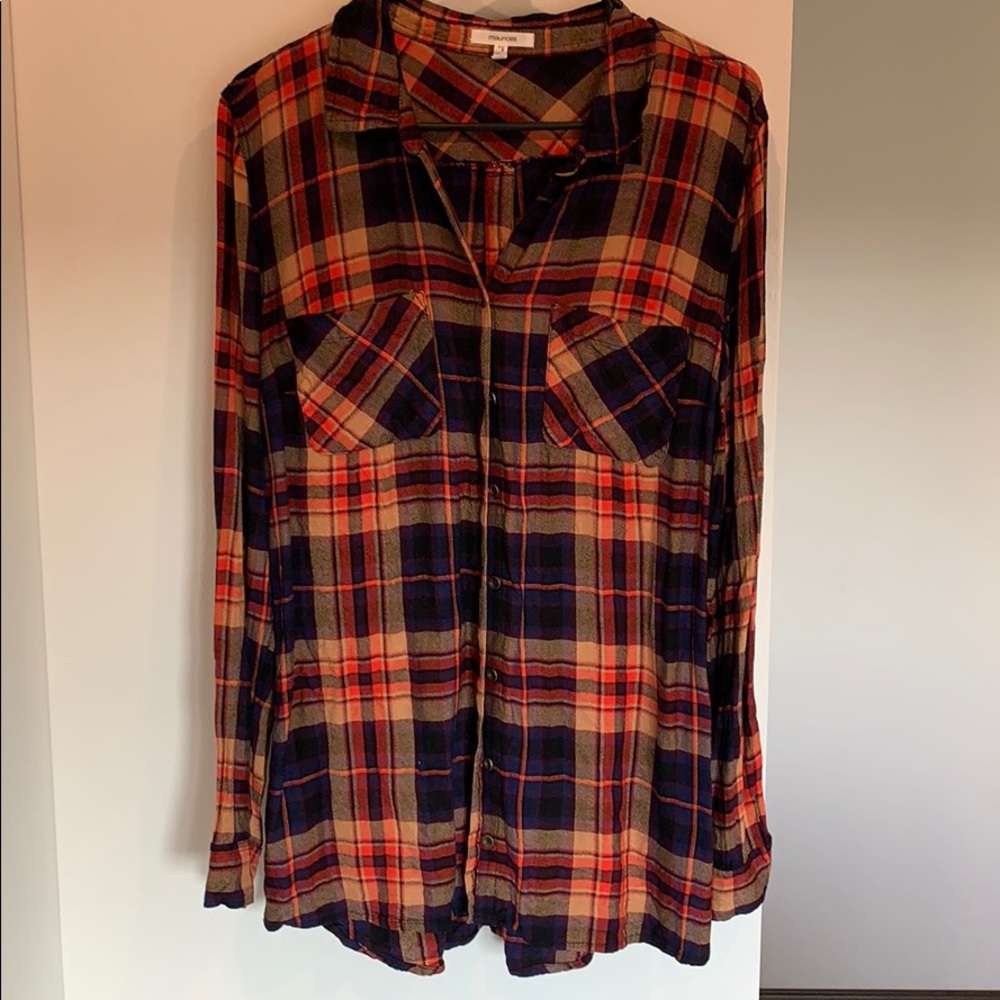 Maurices Plaid Button Up